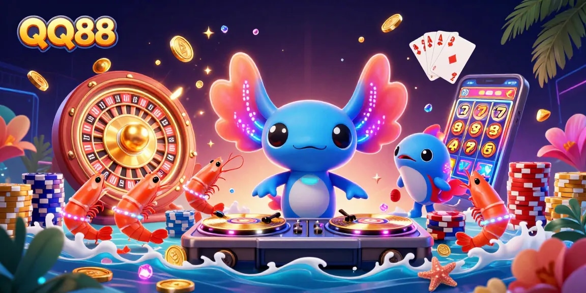 Cascade golden coins and spin the roulette wheel at QQ88, where the vibrant underwater party comes alive.