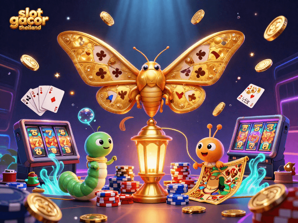 Experience the thrill of slot gacor thailand with vibrant casino scenes and lucky sevens.