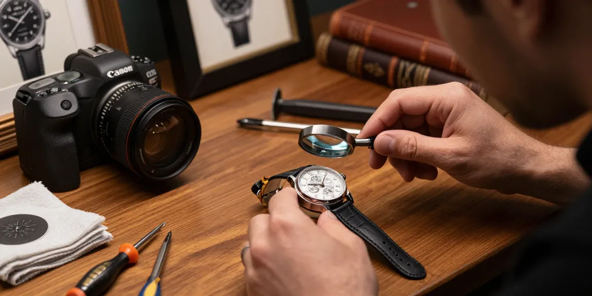 Showcasing super clone watches craftsmanship in a luxury watchmaker's workshop.
