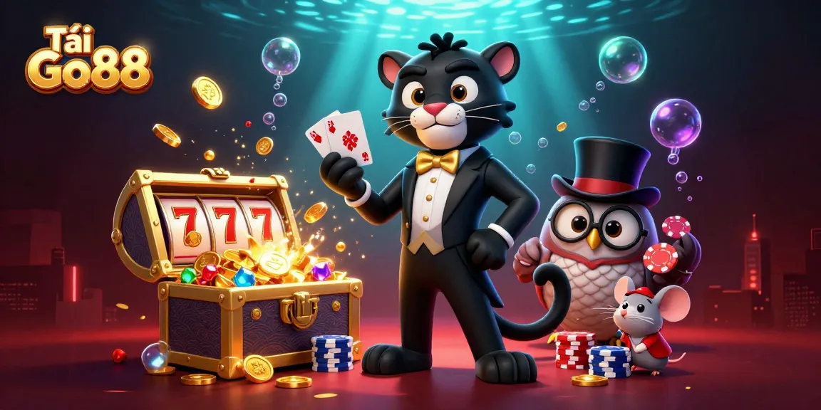 Tải Go88 offers engaging slots and casino games with a dynamic undersea theme, featuring fun characters.