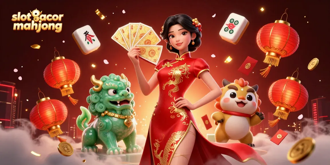 Experience slot gacor mahjong in action with rich visuals and 3D characters showcasing excitement in gaming.