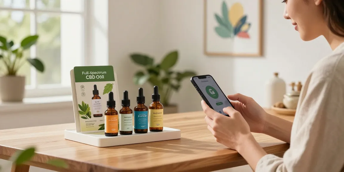 Explore our premium Full-Spectrum CBD Oil and shop now for wellness benefits in a serene lifestyle setting.