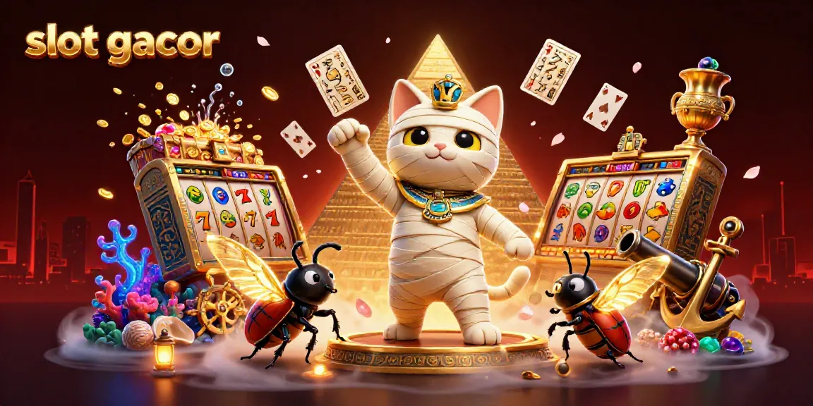 Experience the vibrant thrill of slot gacor with a dynamic casino scene featuring exciting characters and rich elements.