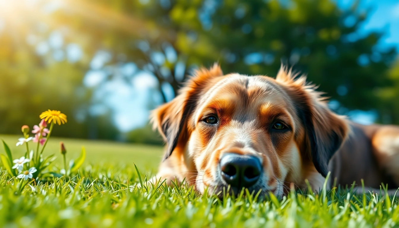 Dog enjoying a serene moment outdoors, highlighting benefits of CBD Oil For Dog.