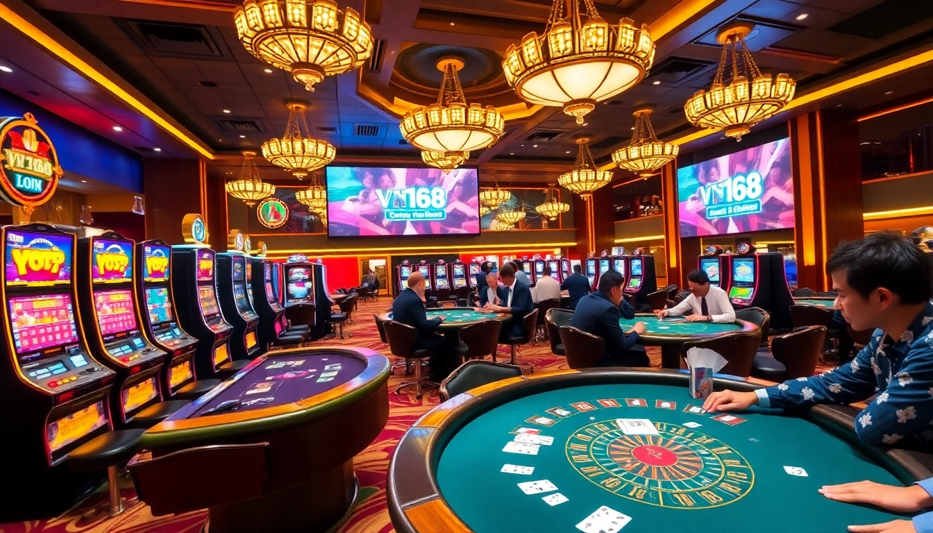 Experience the thrill of vn168 đăng nhập with vibrant casino elements and engaging gameplay.