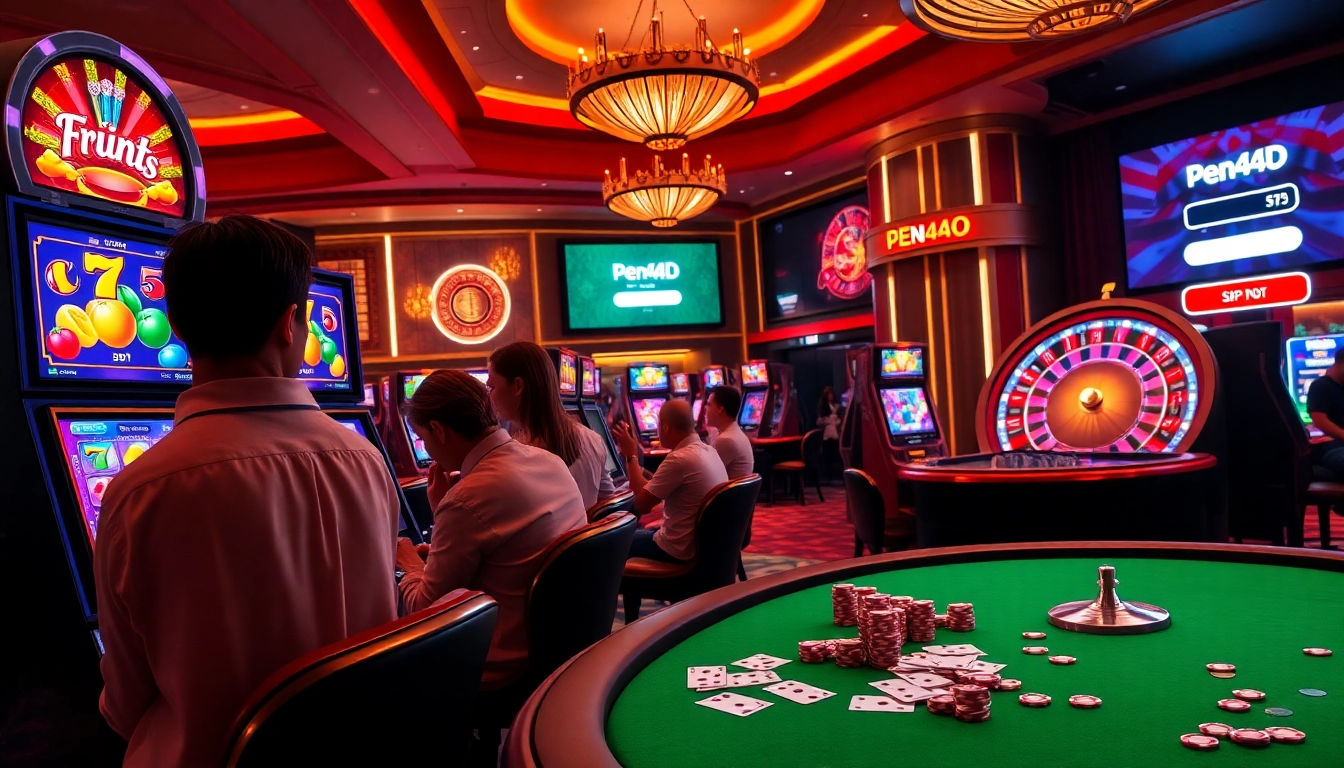 Engage in thrilling gameplay with the pen4d login at a vibrant slot machine.