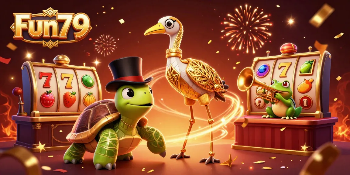 Engage in exhilarating gameplay at Fun79's vibrant cash rewards and slot games featuring animated characters.