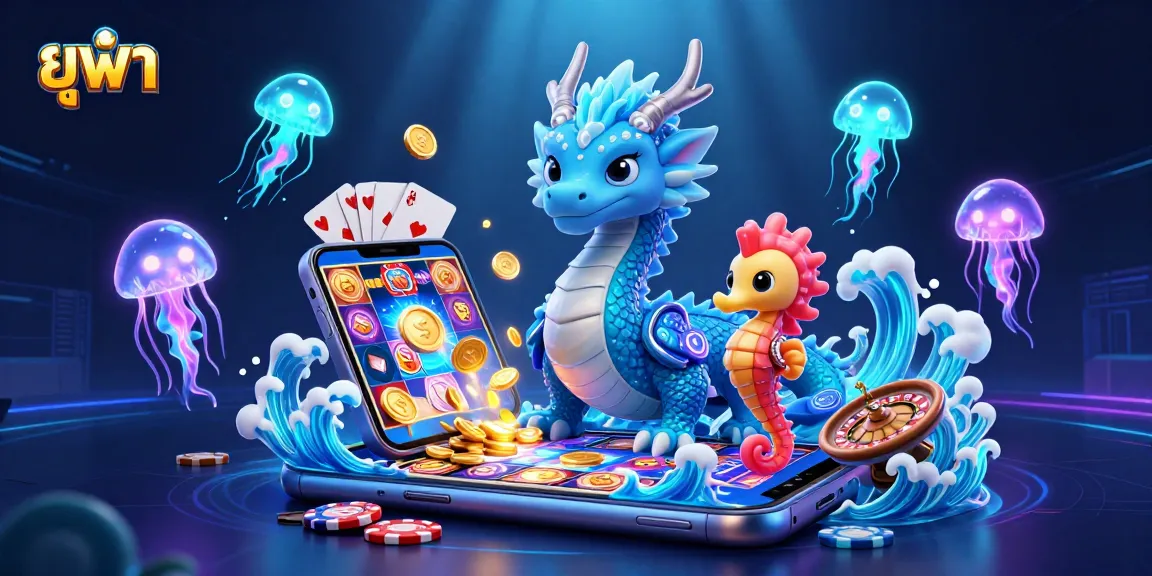 Experience the thrilling world of ยูฟ่า with vibrant characters and dynamic game elements in a colorful casino scene.