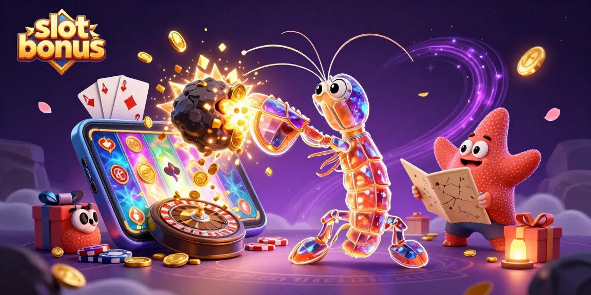 Experience a thrilling slot bonus adventure with a colorful 3D scene featuring dynamic characters and games.