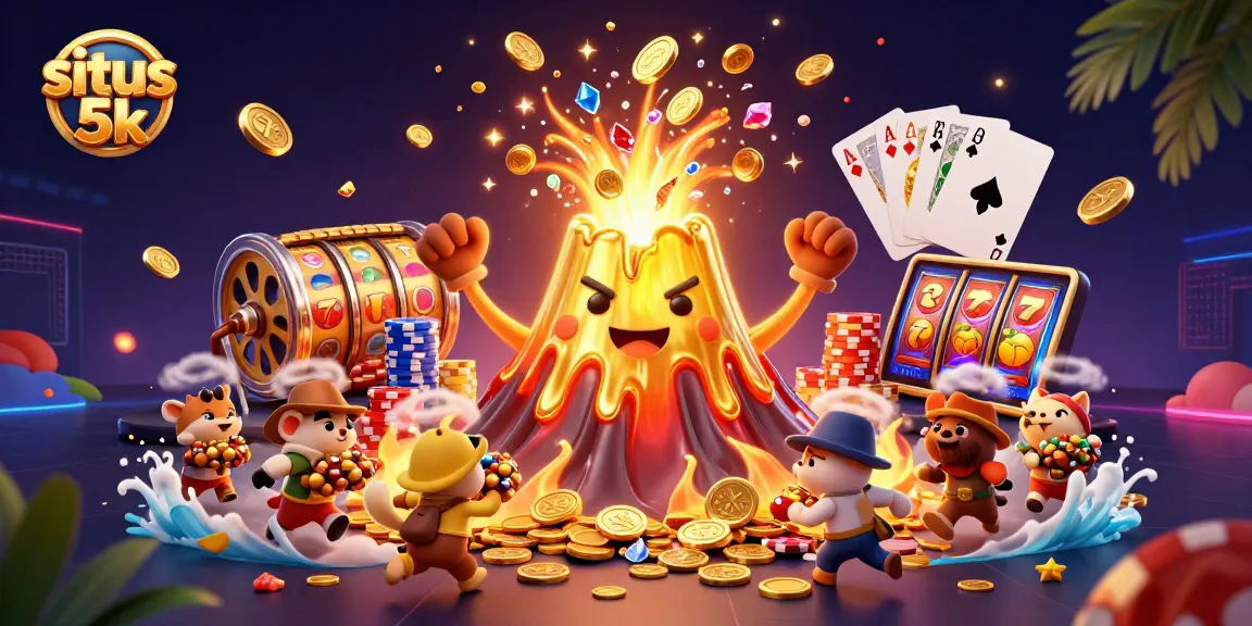 Spin the reels at situs 5k and claim your treasures amidst cascading coins and triumphant characters.